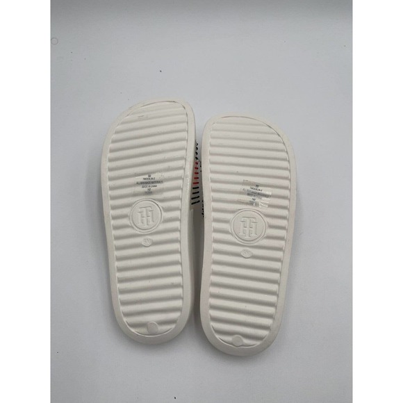 Tommy Hilfiger TWDEBLIN-X Women's Fashion Slides All White Logo US Size 6 M - Picture 8 of 9